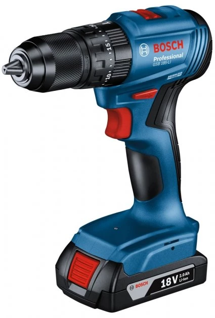 Шуруповерт-дриля Bosch GSB 185-LI 2х2.0 Ah ЗУ GAL 18V-20 кейс 0.601.9K3.100