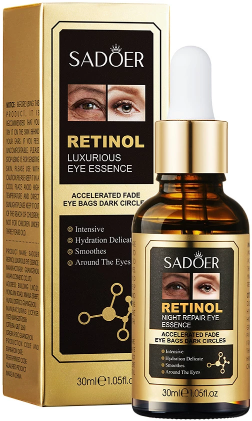 Есенція для шкіри навколо очей Sadoer Retinol Luxurious Eye Essence з ретинолом 30 мл (6941349394891)