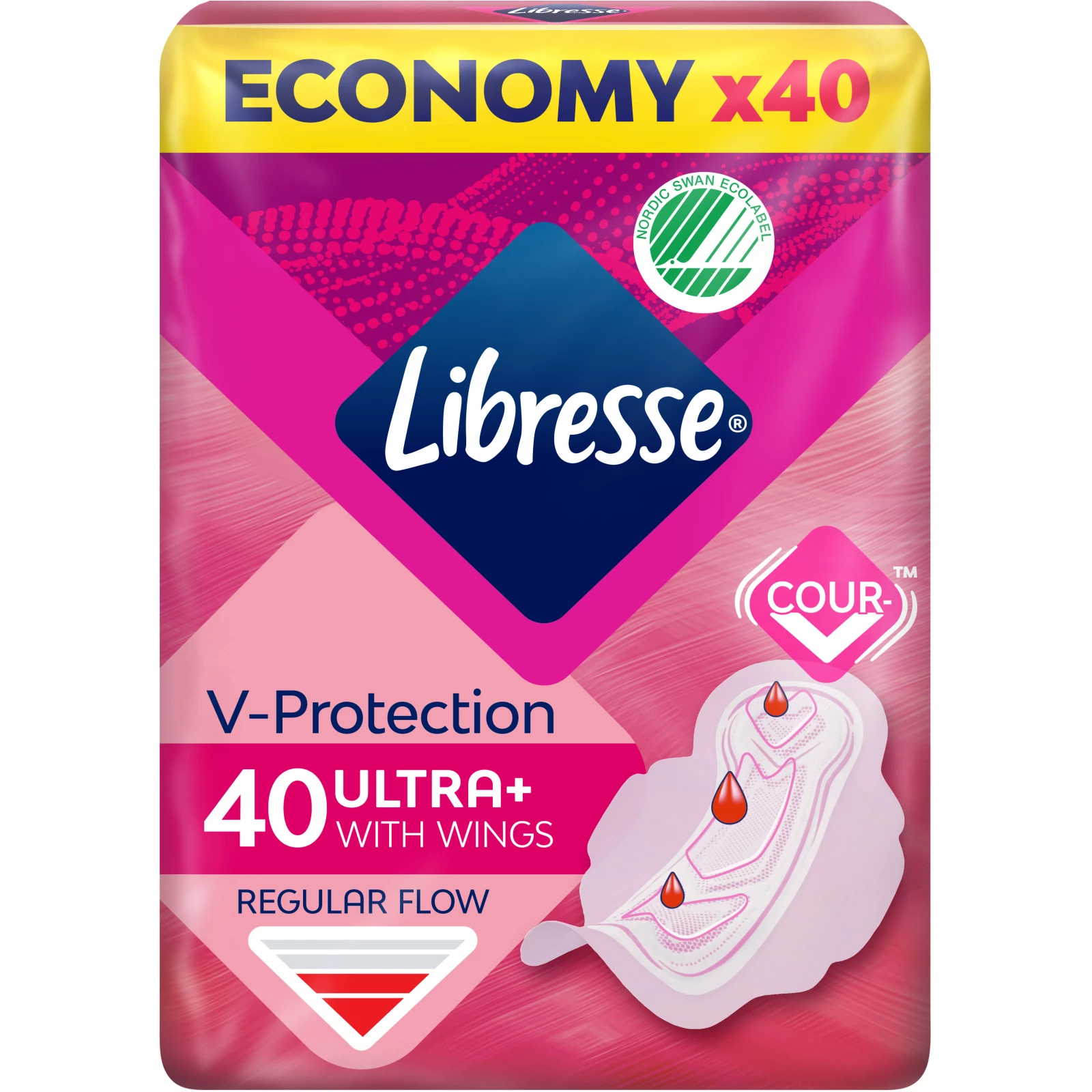 Гігієнічні прокладки Libresse Ultra Normal Soft, 40 шт (7322540235876)