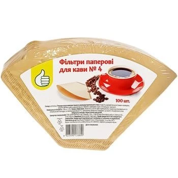 Фільтри паперові Pouce для кави №4 100 шт (4823090133849)