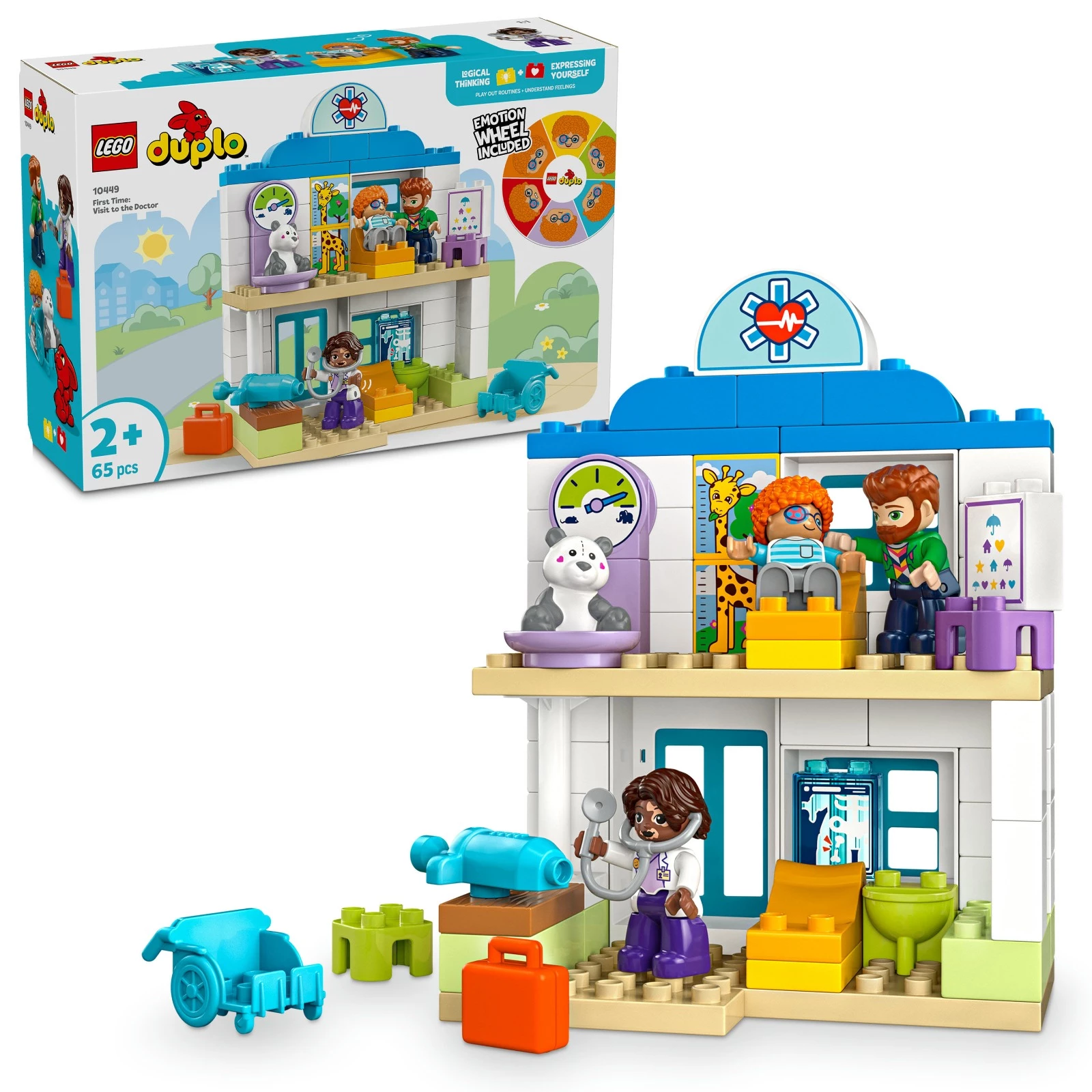 Конструктор LEGO Duplo Вперше: візит до лікаря 65 деталей (10449)