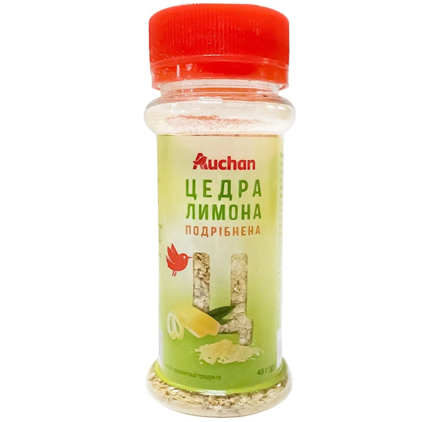 Цедра лимона Auchan в баночці 55 г (4823090133559)
