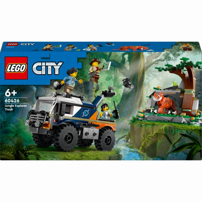 Конструктор LEGO City Позашляховик для дослідження джунглів 314 деталей (60426)