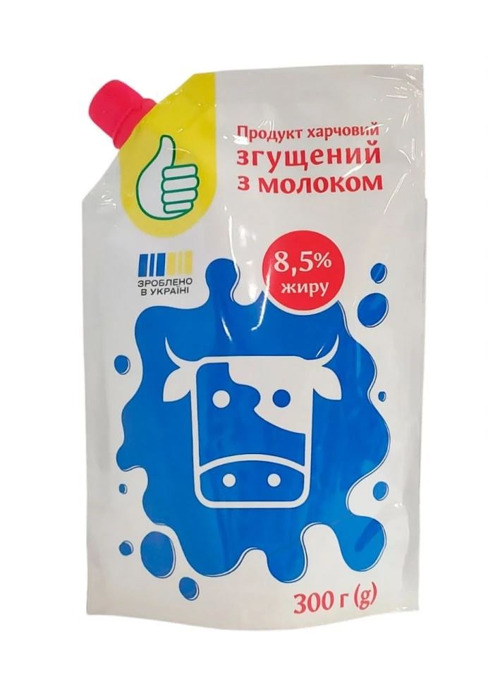 Продукт харчовий згущений з молоком Auchan 8.5% 300 г (4823090136246)