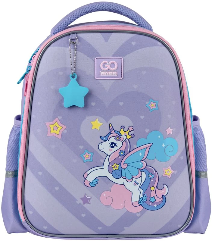 Рюкзак шкільний GoPack Education Cute Pony, напівкаркасний, фіолетовий, 12 л (69849)