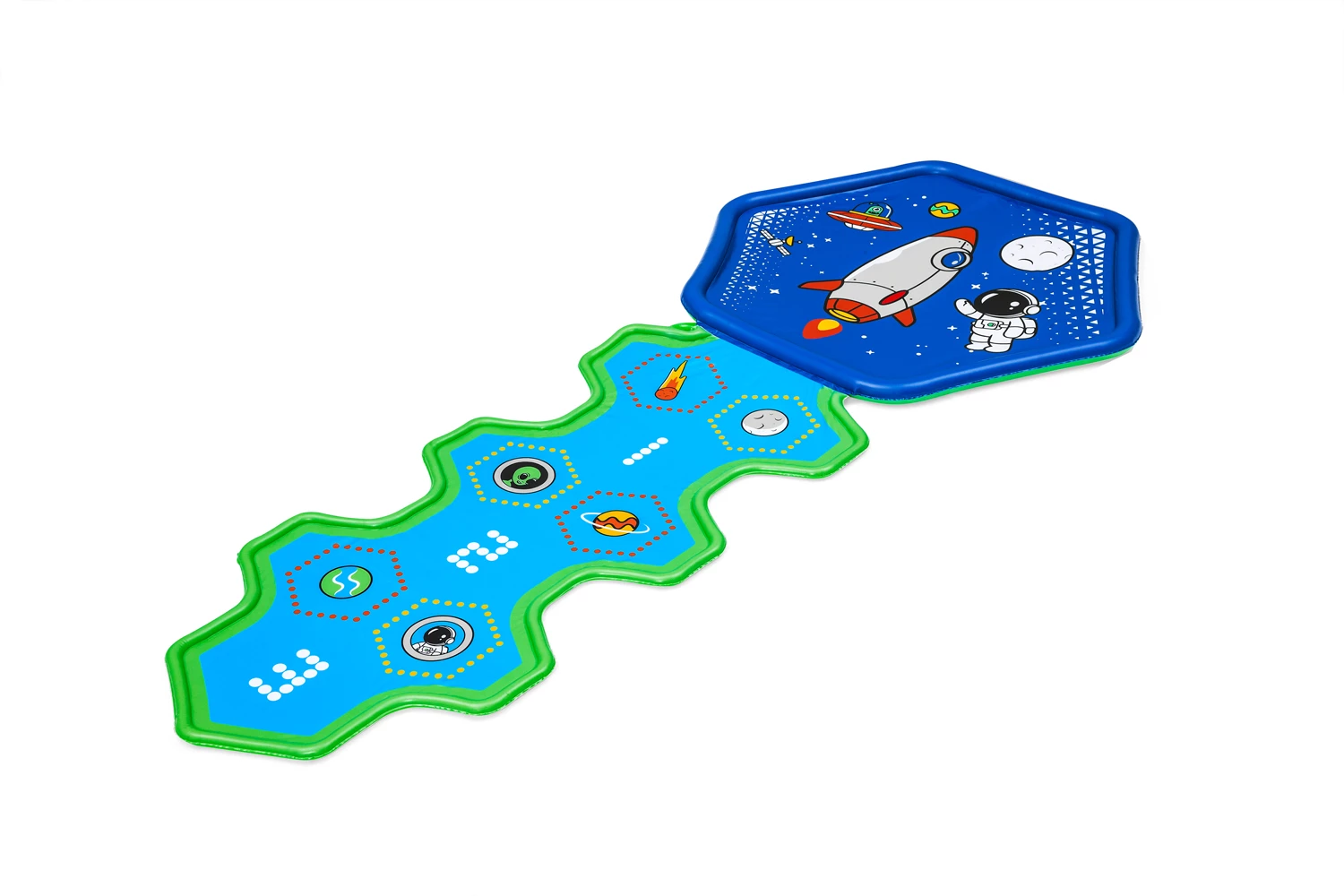 Килимок надувний Bestway Cosmic Adventure, вініл, 335x150 см (6941607331682)