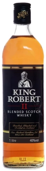 Віскі King Robert II Blended Scotch Whisky 40%, 1 л