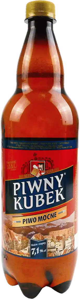 Пиво Piwny Kubek міцне світле 7,1% 1 л