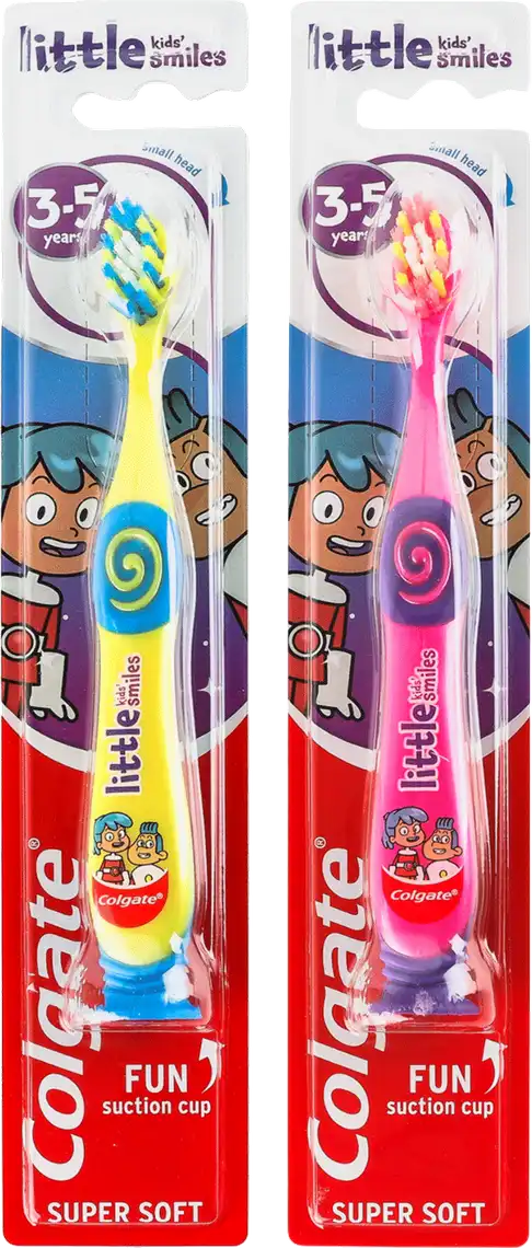 Щітка зубна Colgate Super Soft на присосці для дітей 3-5 років