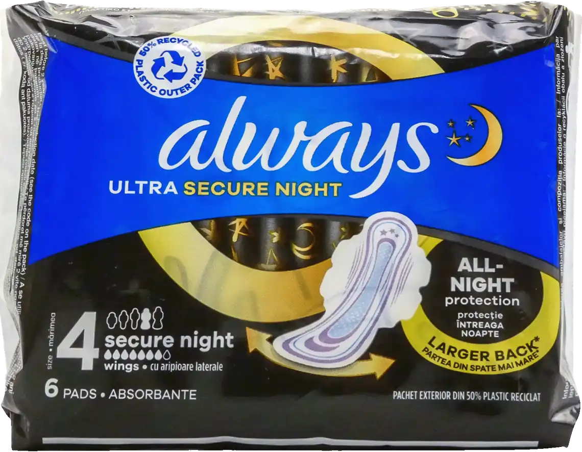 Прокладки Always Ultra Secure Night 6 шт