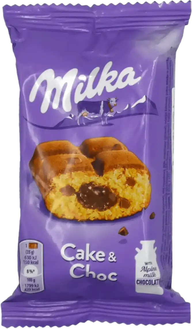 Бісквіт Milka Soft Choc з начинкою шоколад та шматочками молочного шоколаду 35 г