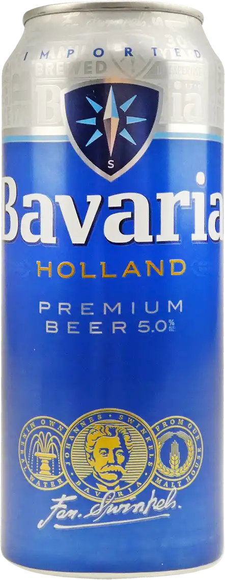 Пиво Bavaria світле фільтроване 5% 0.5 л