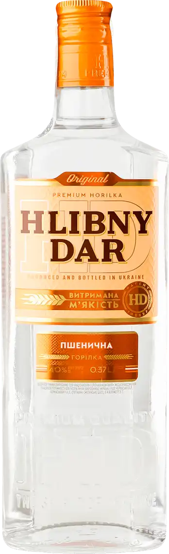 Горілка Хлібний Дар Пшенична 40% 0.37 л
