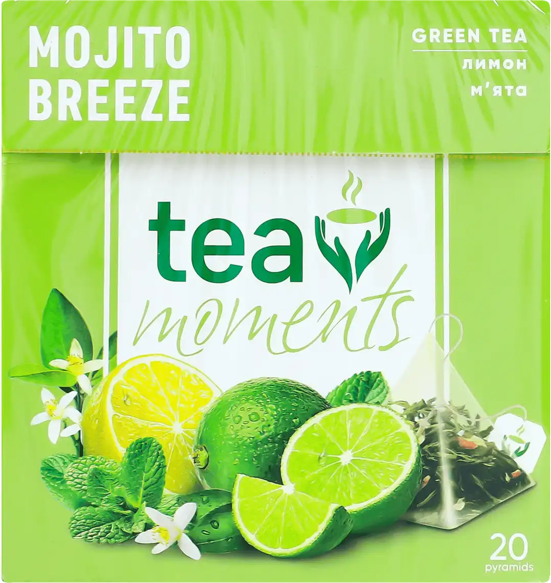 Чай Tea Moments Mojito Breeze зелений 20х1.7 г