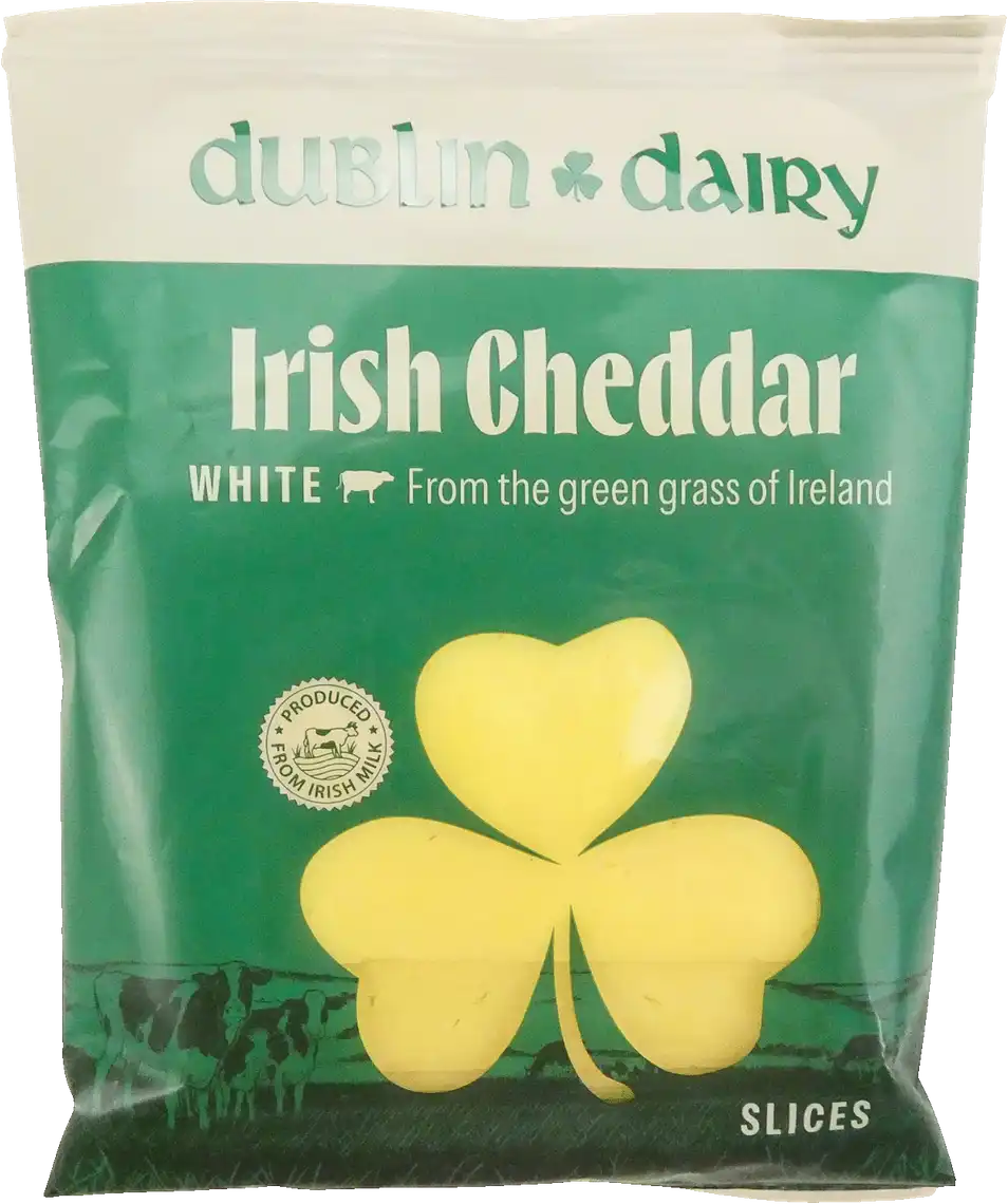 Сир Dublin Dairy Irish Cheddar White 48% нарізний 150 г