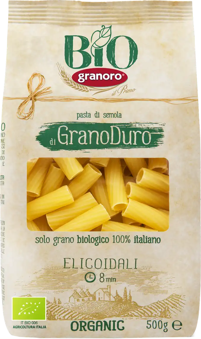 Макаронні вироби Bio Granoro Elicoidali (rigatoni), 500 г