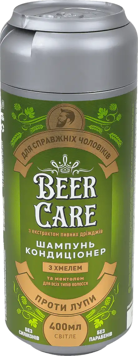 Шампунь-кондиціонер Beer Care з хмелем проти лупи 400 мл