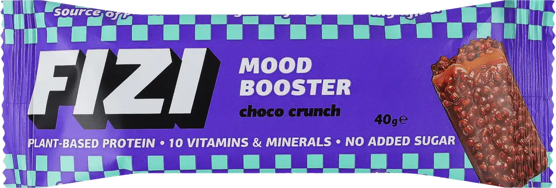 Батончик Fizi Choco Crunch без цукру у шоколадній глазурі 40 г