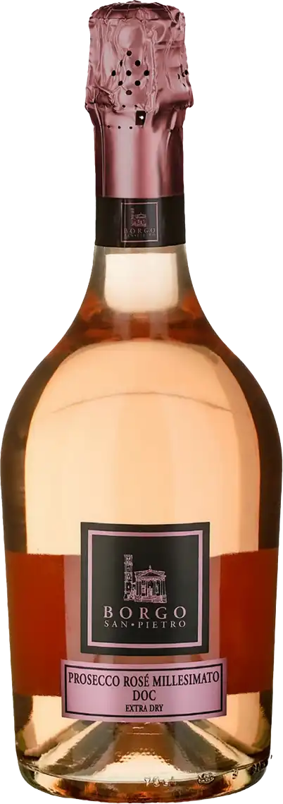 Вино ігристе Borgo San Pietro Prosecco DOC рожеве екстра сухе 0,75 л
