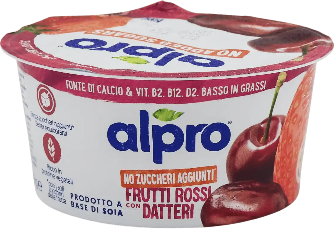 Продукт соєвий ферментований Alpro червоні фрукти з фініками 135г