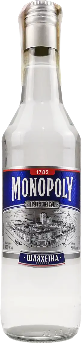 Горілка Monopoly Шляхетна 40% 0.5 л