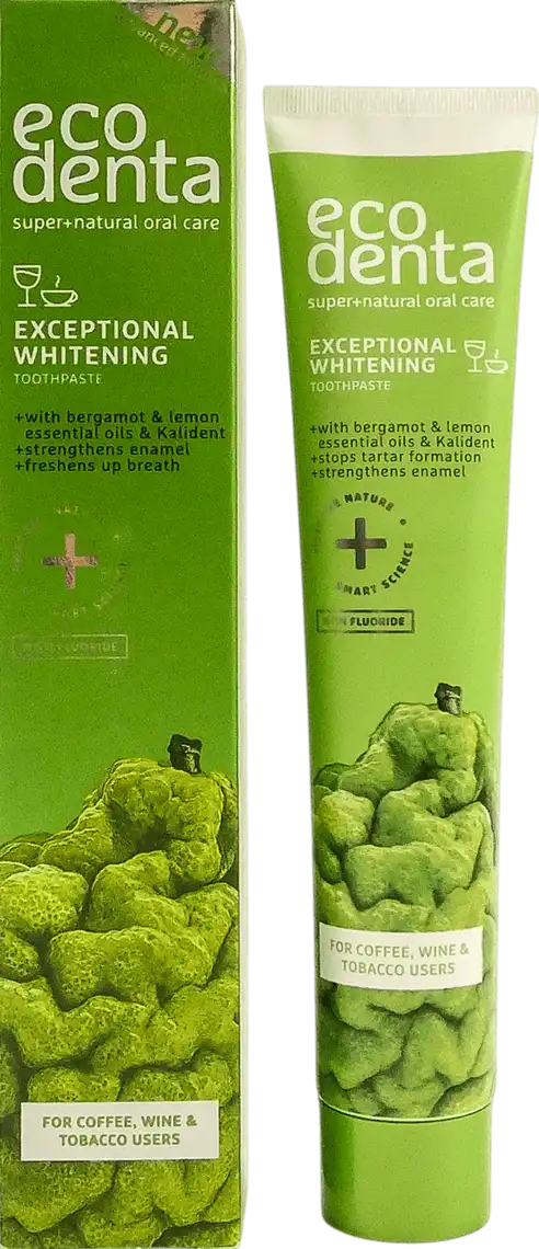 Зубна паста Ecodenta Expert Line Exceptional Whitening з ефірними оліями 75 мл