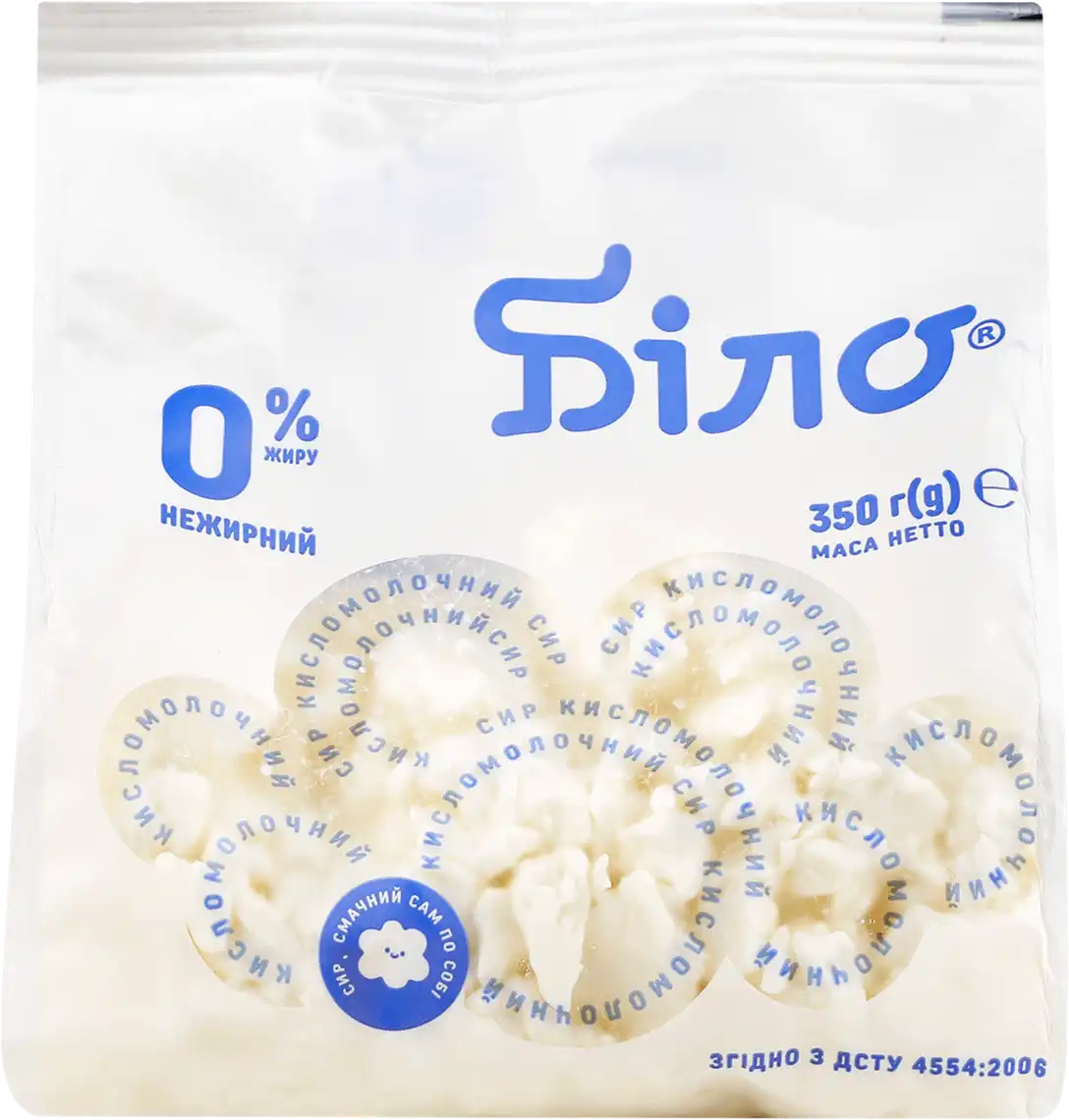 Сир Білоцерківський кисломолочний 0% 350 г