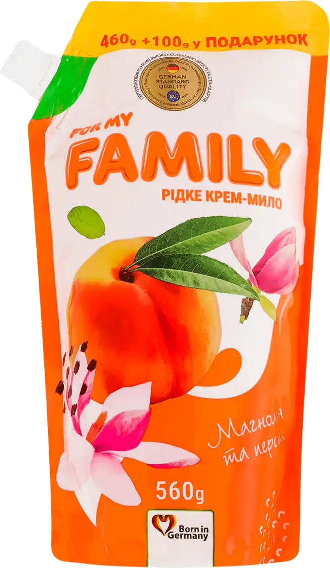 Рідке крем-мило For my Family Магнолія та персик 560 г