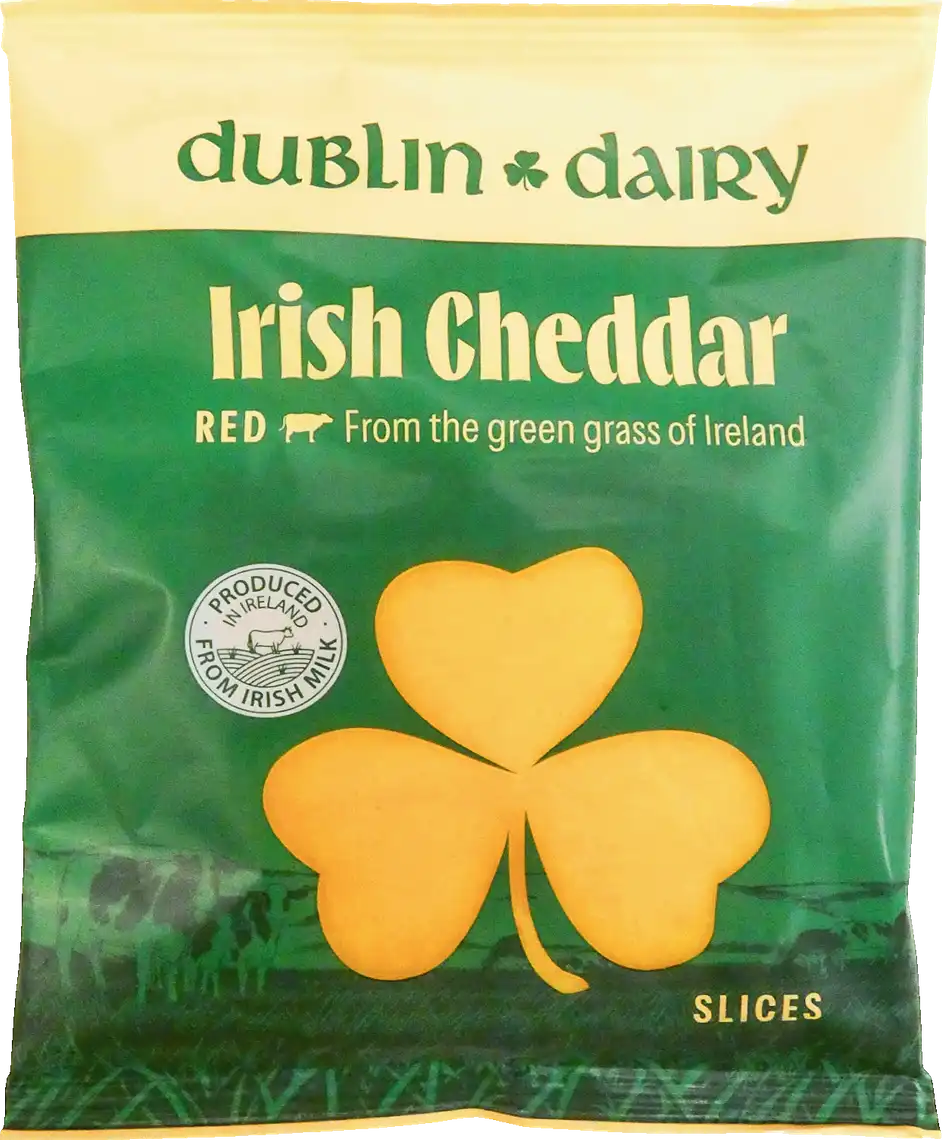 Сир Dublin Dairy Irish Cheddar Red твердий нарізний 48% 150 г