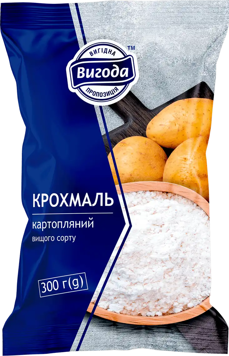 Крохмаль Вигода картопляний вищого сорту 300 г