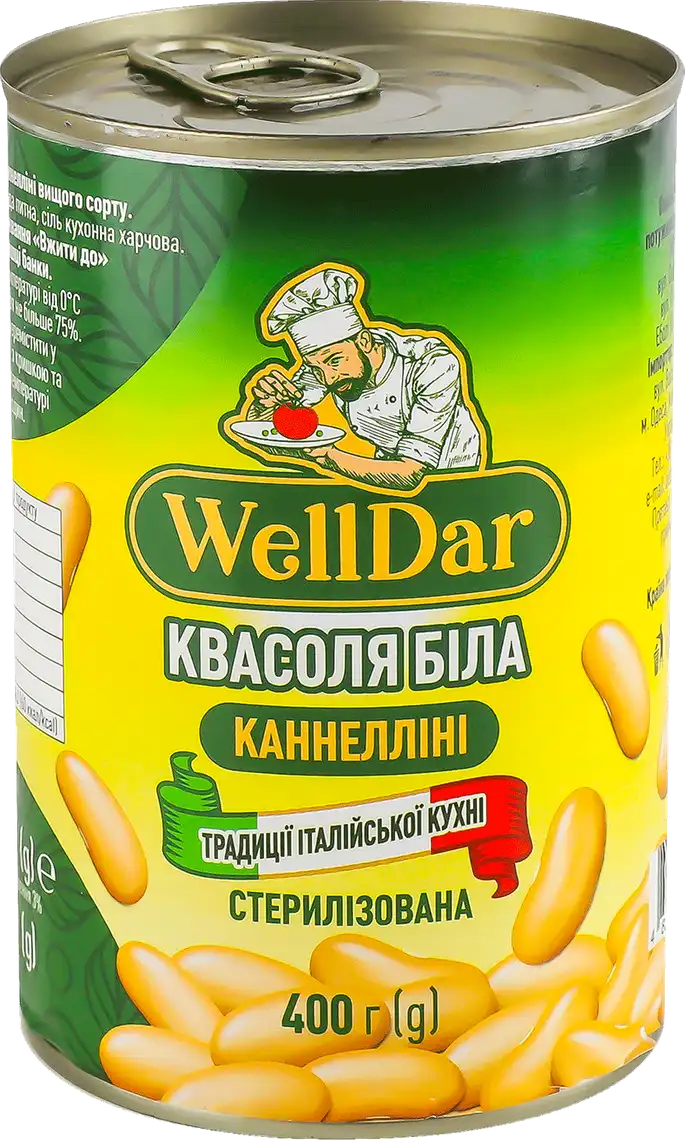 Квасоля біла WellDar Італійська канеллоні 420 мл