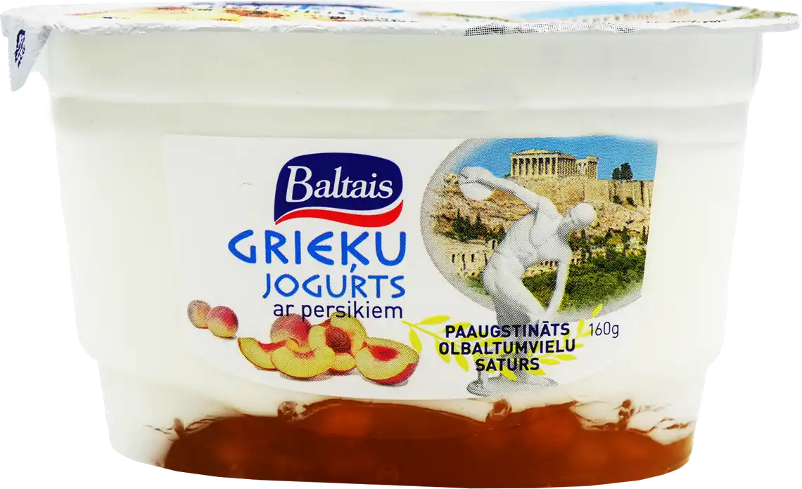 Йогурт Baltais Грецький з персиком 160 г