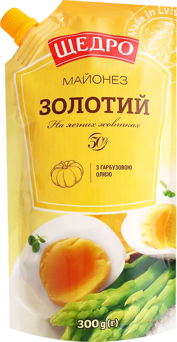 Майонез Щедро Золотий 50% 300 г