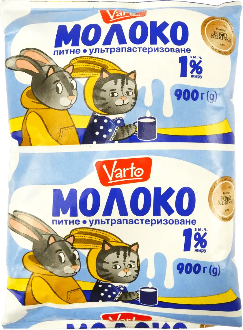Молоко Varto 1% ультрапастеризоване 900 г