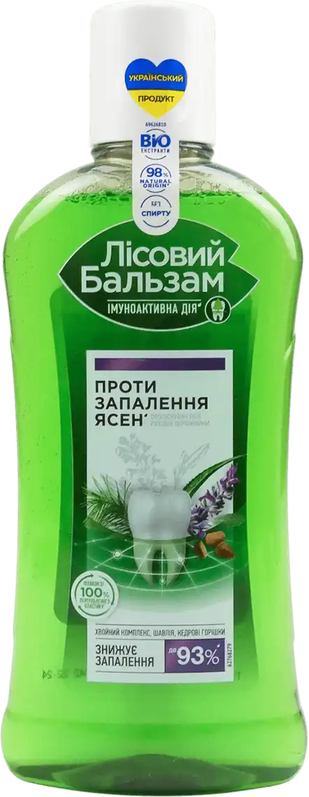 Ополіскувач для ясен Лісовий бальзам З олією кедрових горішків 400мл