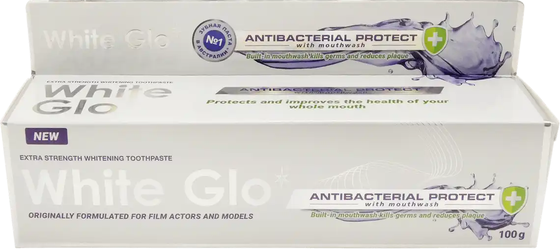 Зубна паста White Glo 2 In 1 With Mouthwash відбілююча 100 мл