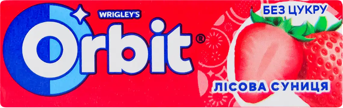 Жувальна гумка Orbit Лісова суниця 14 г