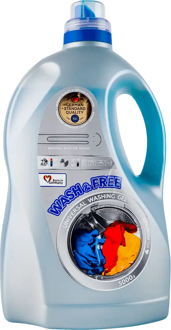 Гель для прання Wash & Free універсальний 5 кг