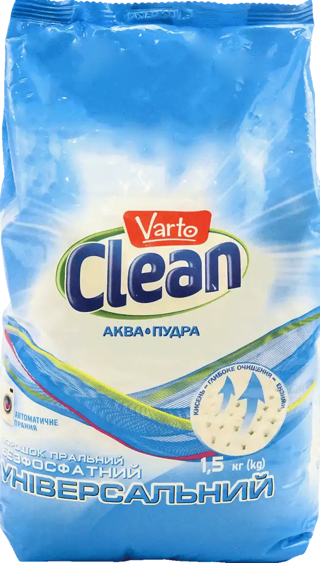 Пральний порошок Varto Clean Universal безфосфатний 1500 г