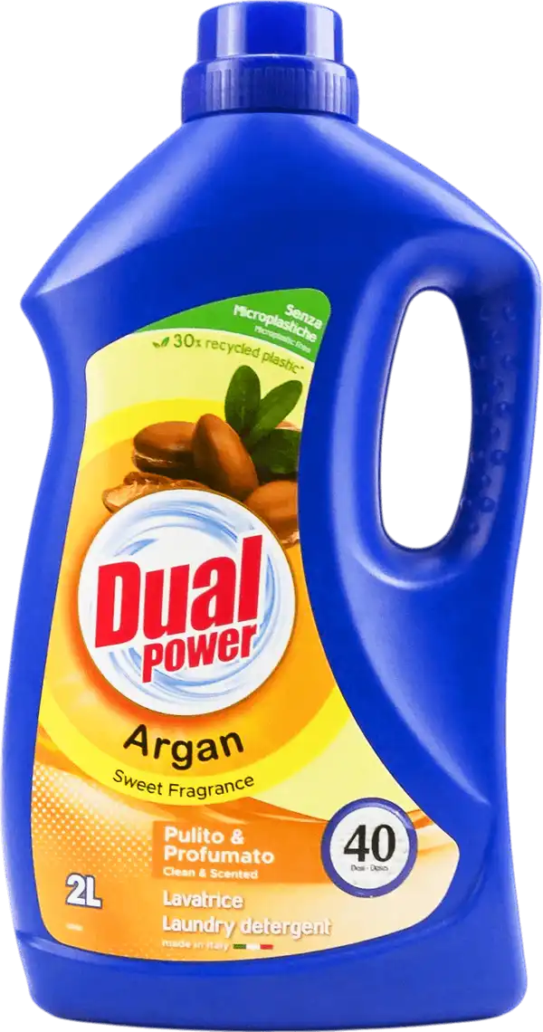 Рідкий засіб для прання Dual Power Есенція Аргана для білих і кольорових речей 2000 мл