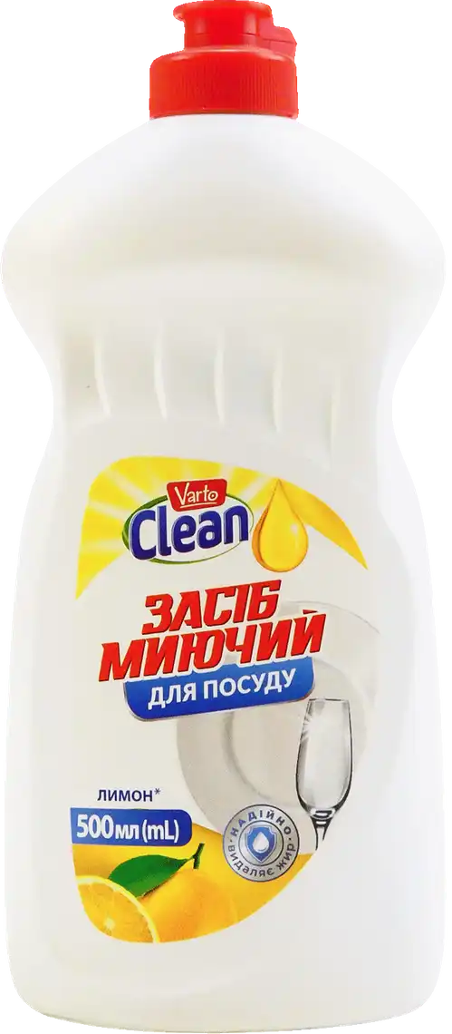 Засіб для миття посуду Varto Clean Лимон 500 мл
