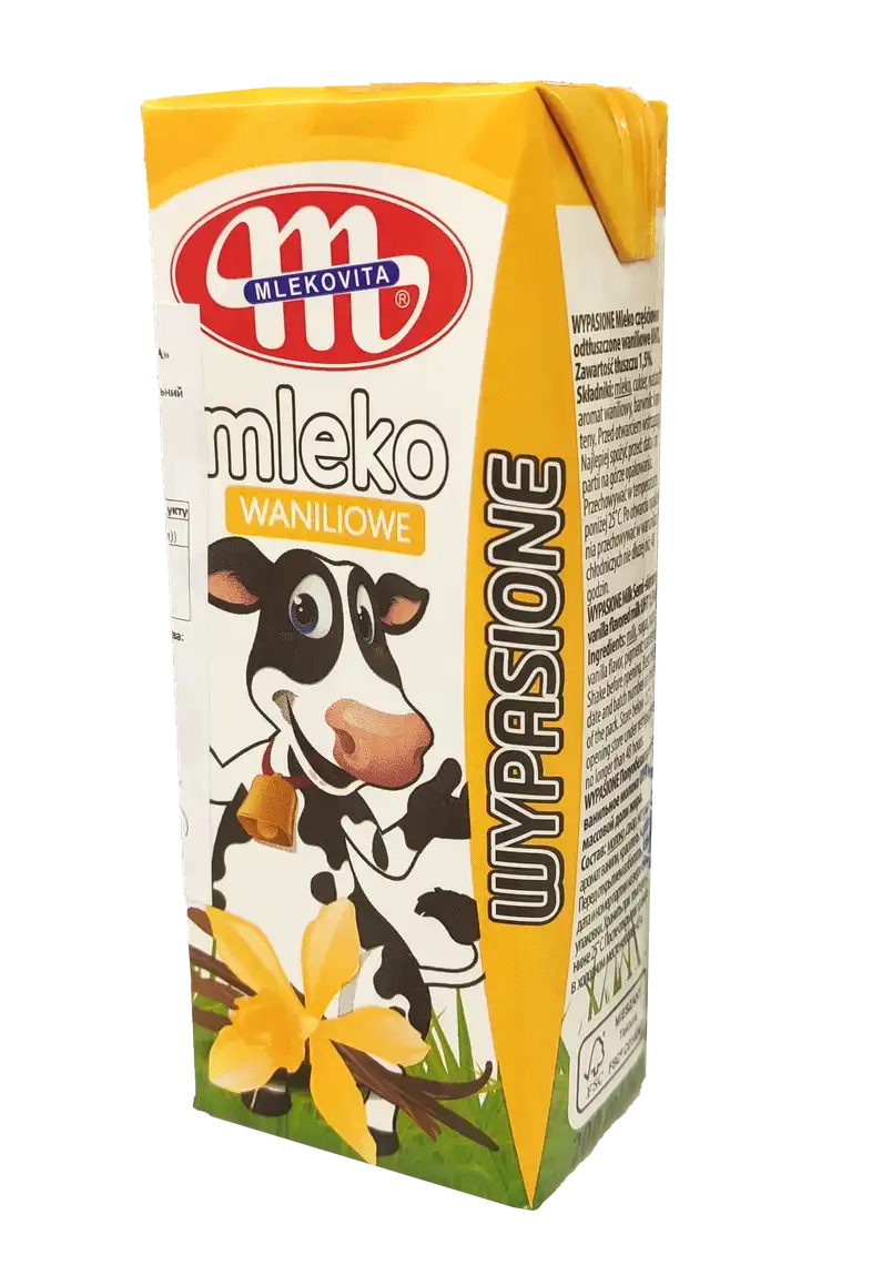 Молоко Mlekovita з ароматом ванілі 200 г