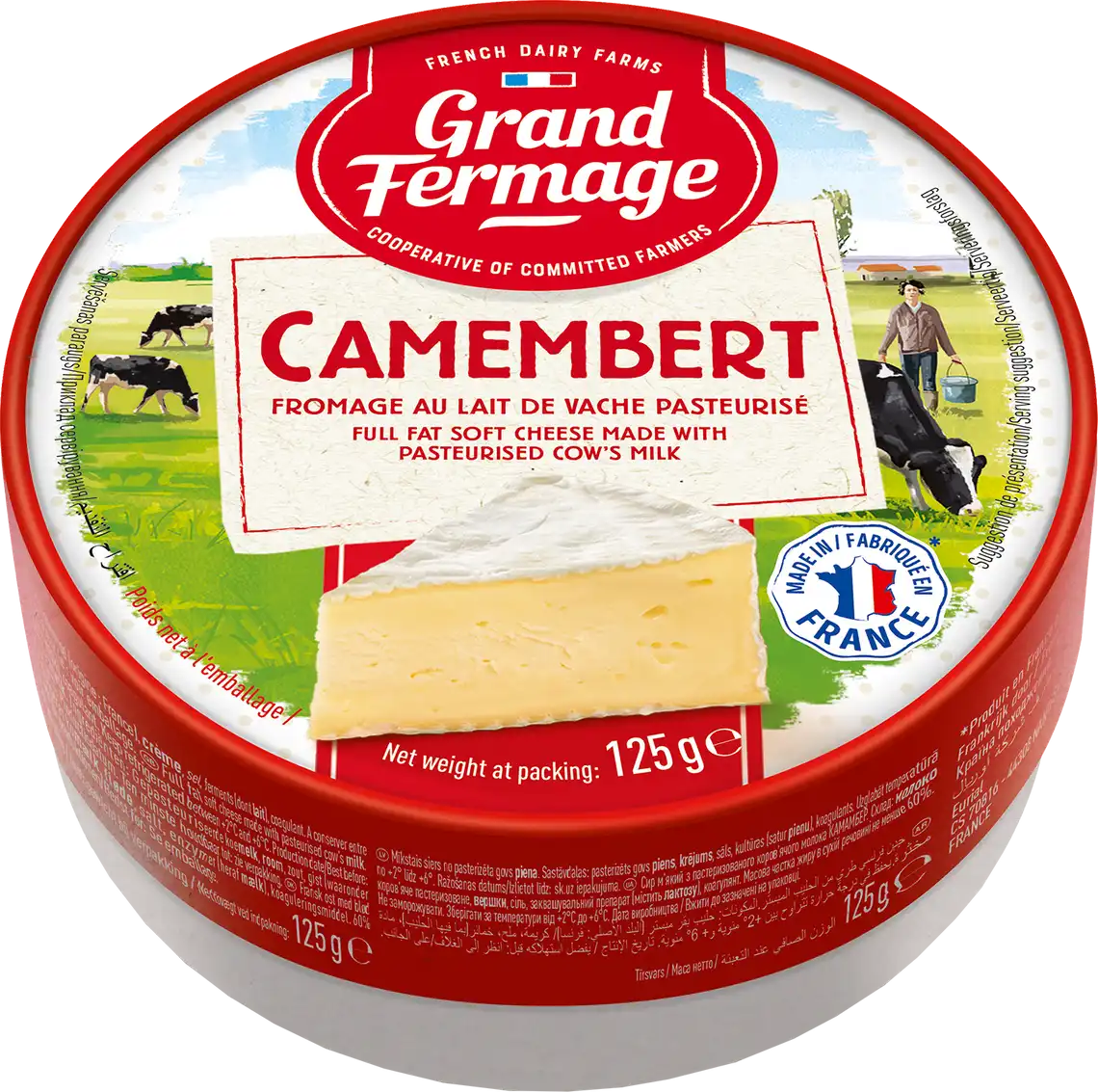 Сир Grand Fermage Camembert 44% 125 г