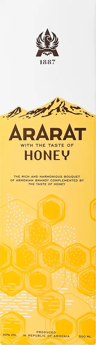 Напій алкогольний Ararat Honey 30% 0,5 л в коробці