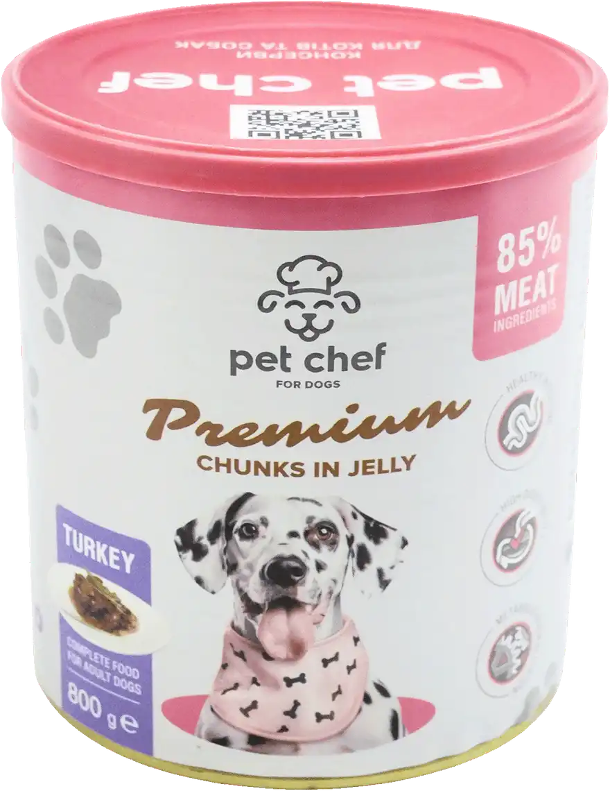 Корм для собак Pet Chef з індичкою вологий 800 г
