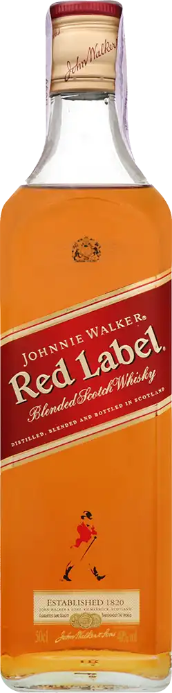 Віскі Johnnie Walker Red Label купажований 4 роки витримки 40% 0.5 л
