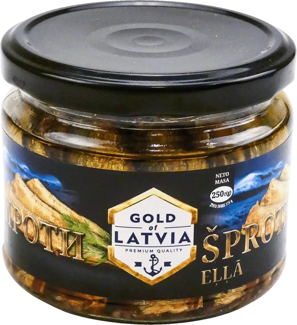 Шпроти Gold of Latvia в олії 250 г