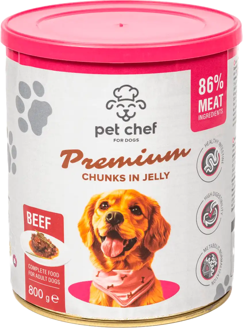 Корм для собак Pet Chef з яловичиною вологий 800 г