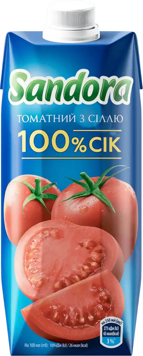 Сік Sandora томатний з сіллю 500 мл