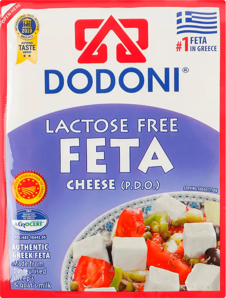Сир Dodoni Feta безлактозний 43% 180 г